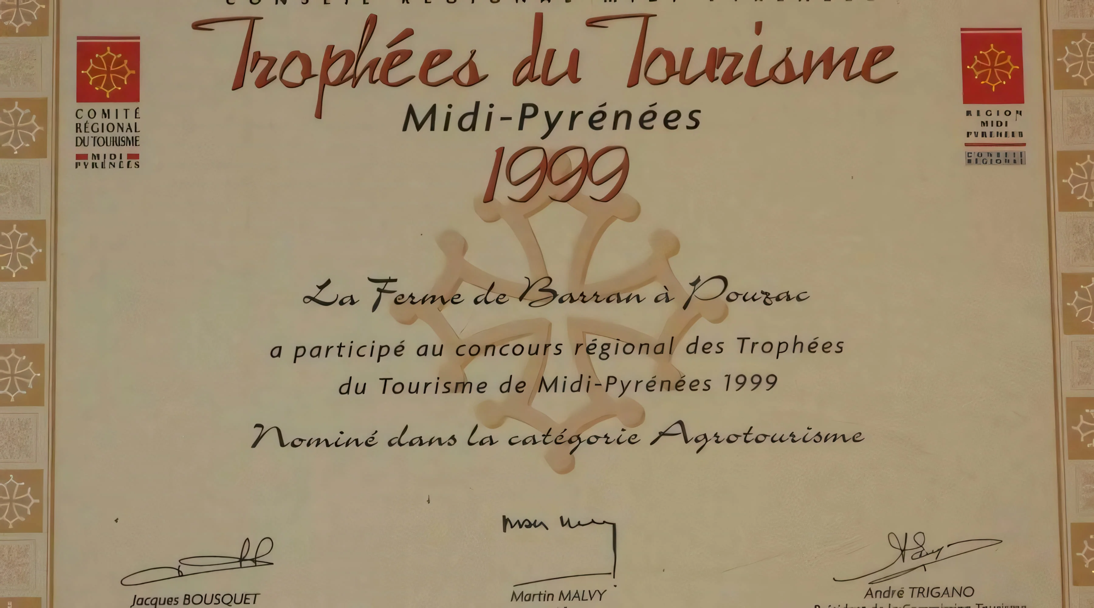 Trophées de tourisme 1999